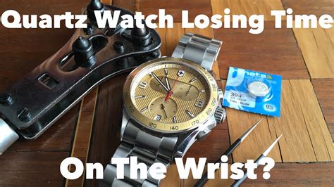 Watch loses time when on the wrist but not when stored